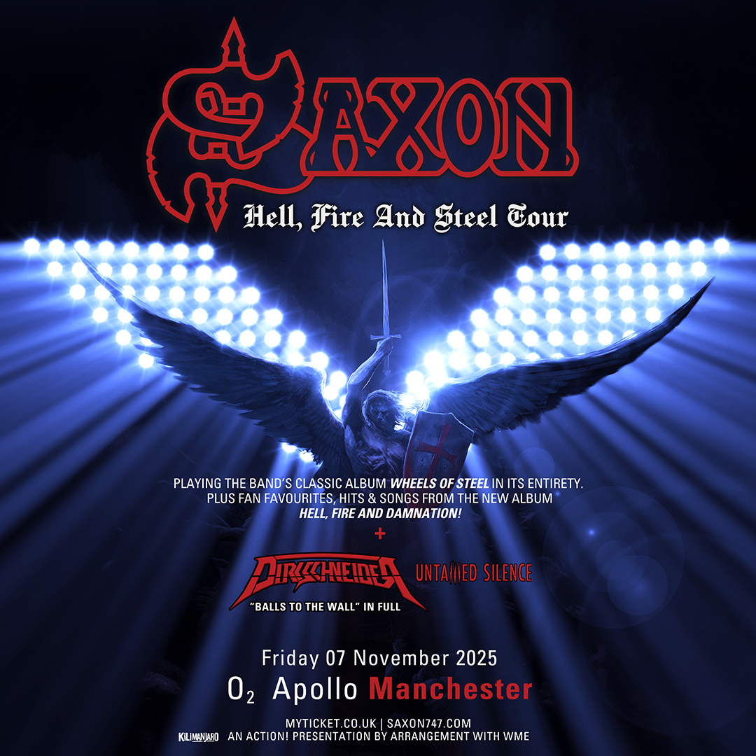 SaxonOfficial's tweet image. The Mighty Saxon are pleased to announce that our good friends Untamed Silence will be joining us at our shows in both Sheffield & Manchester, alongside the legendary Dircksneider!
Sheffield is already SOLD OUT, and limited tix for Manchester - so GET IN THERE!โฆ