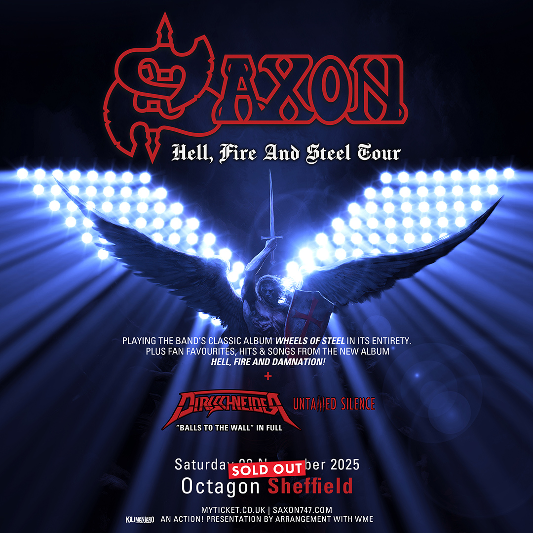 SaxonOfficial's tweet image. The Mighty Saxon are pleased to announce that our good friends Untamed Silence will be joining us at our shows in both Sheffield & Manchester, alongside the legendary Dircksneider!
Sheffield is already SOLD OUT, and limited tix for Manchester - so GET IN THERE!โฆ