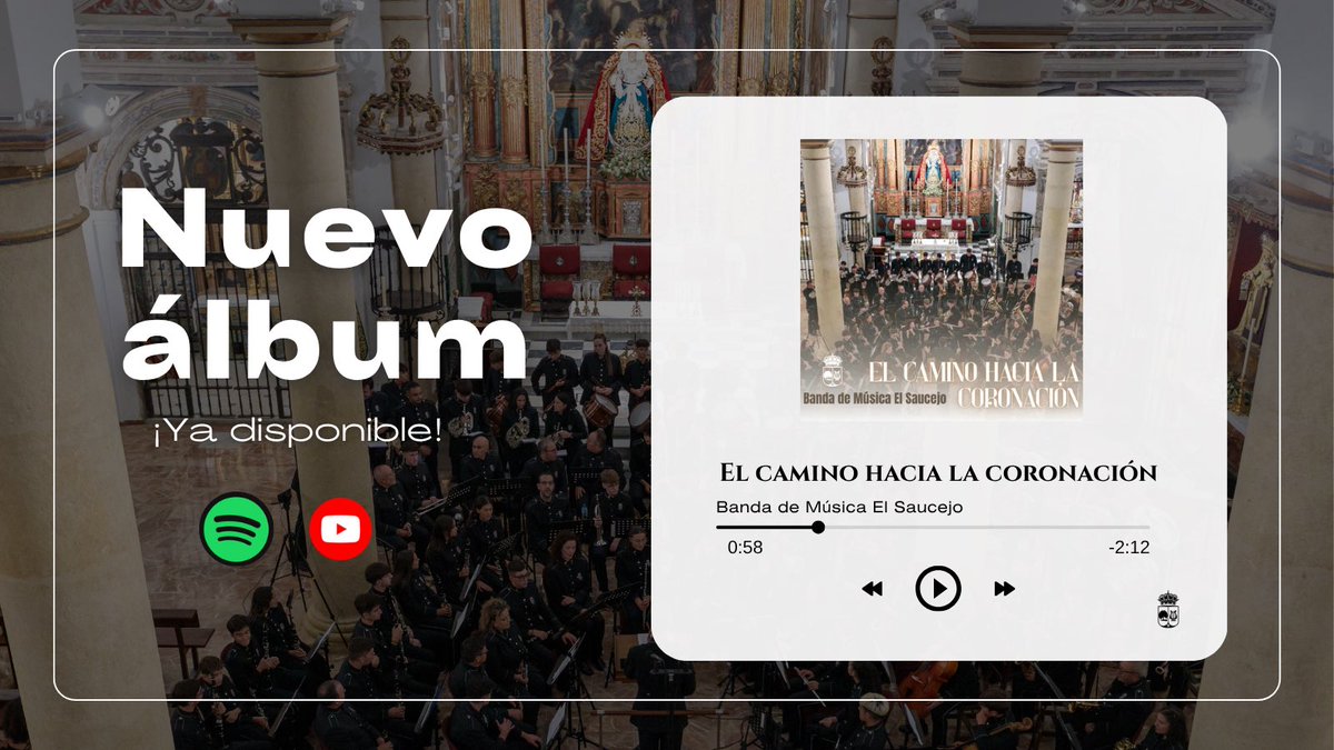 💿 ¡𝙉𝙪𝙚𝙫𝙤 á𝙡𝙗𝙪𝙢 𝙙𝙞𝙨𝙥𝙤𝙣𝙞𝙗𝙡𝙚! 🎶

En estos días, todo es 𝐑𝐨𝐜í𝐨.

🎧Ya disponible en todas las plataformas digitales. 

➡️ 𝙎𝙥𝙤𝙩𝙞𝙛𝙮: open.spotify.com/album/31ZYsgAP… 

➡️ 𝙔𝙤𝙪𝙏𝙪𝙗𝙚: youtube.com/playlist?list=…