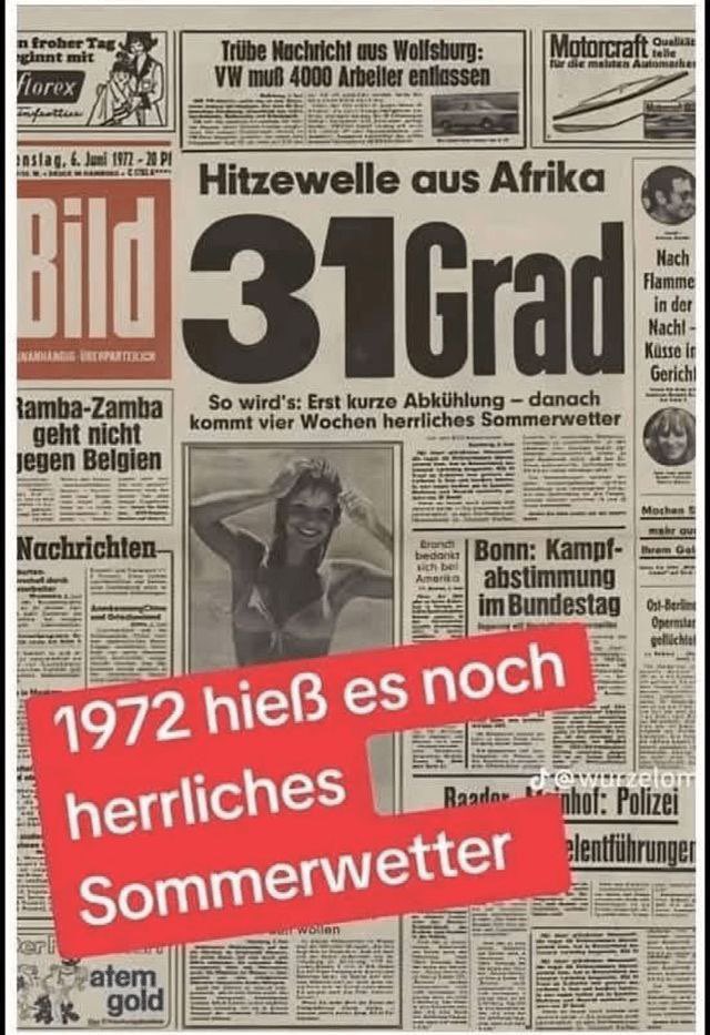 6. Juni 1972
"Herrlich" sagte man dazu in den 70ern.