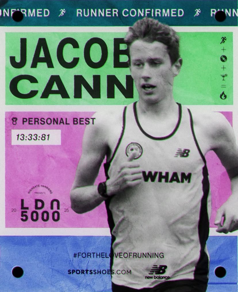 Highgate Harriers (@highgateharrier) on Twitter photo Next in our Men’s A Race is Jacob Cann who raced the Nationals at Parli Hill in Feb. This season his PB dropped to 13:33:81.
📍Parliament Hill
 📆 4th July 1800-2200
We are proud to present the LDN5000, proudly supported by <a href="/NBRunning/">New Balance Running</a> and
<a href="/sportsshoes_com/">sportsshoes_com</a>. Next in our Men’s A Race is Jacob Cann who raced the Nationals at Parli Hill in Feb. This season his PB dropped to 13:33:81.
📍Parliament Hill
 📆 4th July 1800-2200
We are proud to present the LDN5000, proudly supported by <a href="/NBRunning/">New Balance Running</a> and
<a href="/sportsshoes_com/">sportsshoes_com</a>.