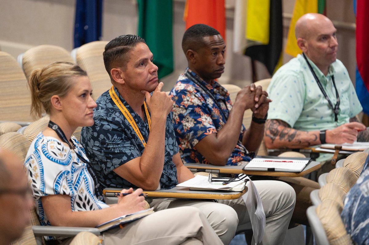 USMCSgtMaj's tweet image. Last week I attended and spoke at the Senior Enlisted Leaders Symposium Indo-Pacific hosted by @indipacom and @APCSS. SELSIP brought together senior leaders from 12 nations, and was an invaluable opportunity to strengthen #relationships and advance #RegionalSecurity efforts.