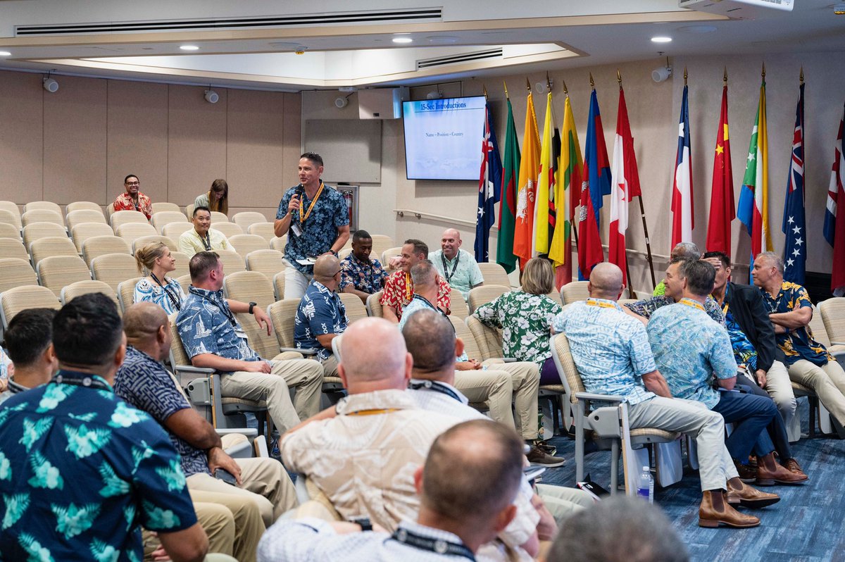 USMCSgtMaj's tweet image. Last week I attended and spoke at the Senior Enlisted Leaders Symposium Indo-Pacific hosted by @indipacom and @APCSS. SELSIP brought together senior leaders from 12 nations, and was an invaluable opportunity to strengthen #relationships and advance #RegionalSecurity efforts.