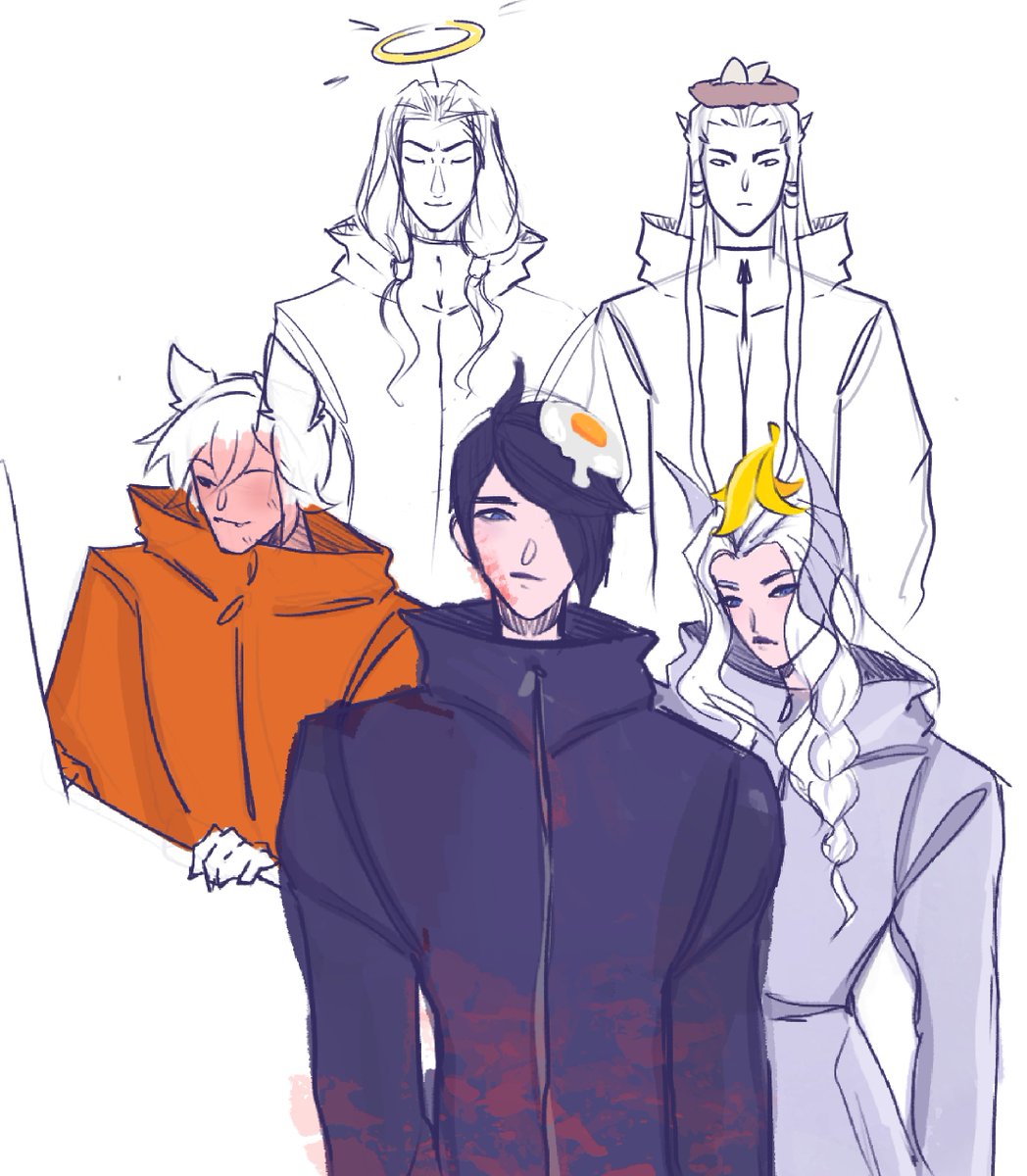 _FlSchultz_'s tweet image. #threshyone #thresh #yone #sett #aphelios #alune 

Amogus 😈

/Very old drawing, but I'll finally post it/