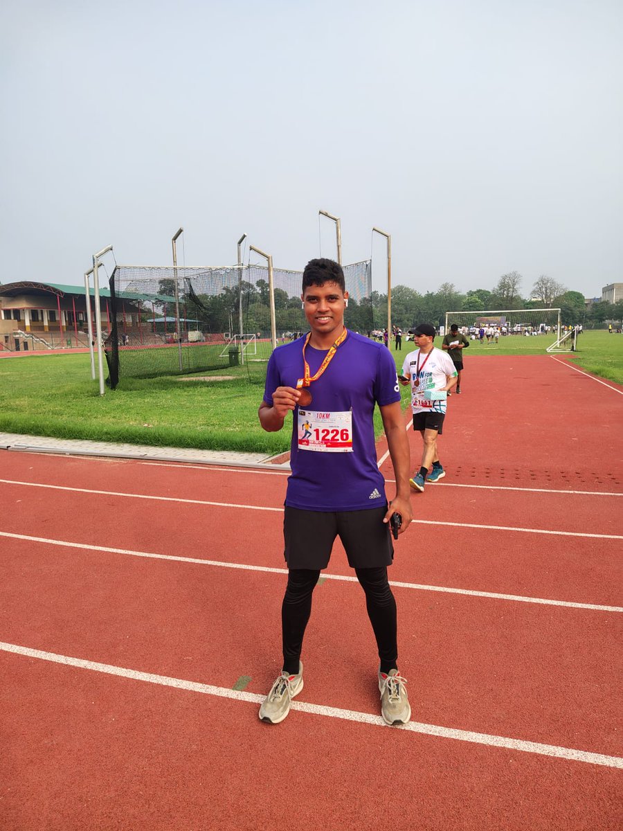 Siddhar32110260's tweet photo. Siddharth Bal , Bib no. 1226, successfully completed "ICC Jammu 10K Run (10 Km)" on 29 Jun, 2025, in 00:48:47 #runizen via @runizen https://t.co/9Pv9uA1U9x