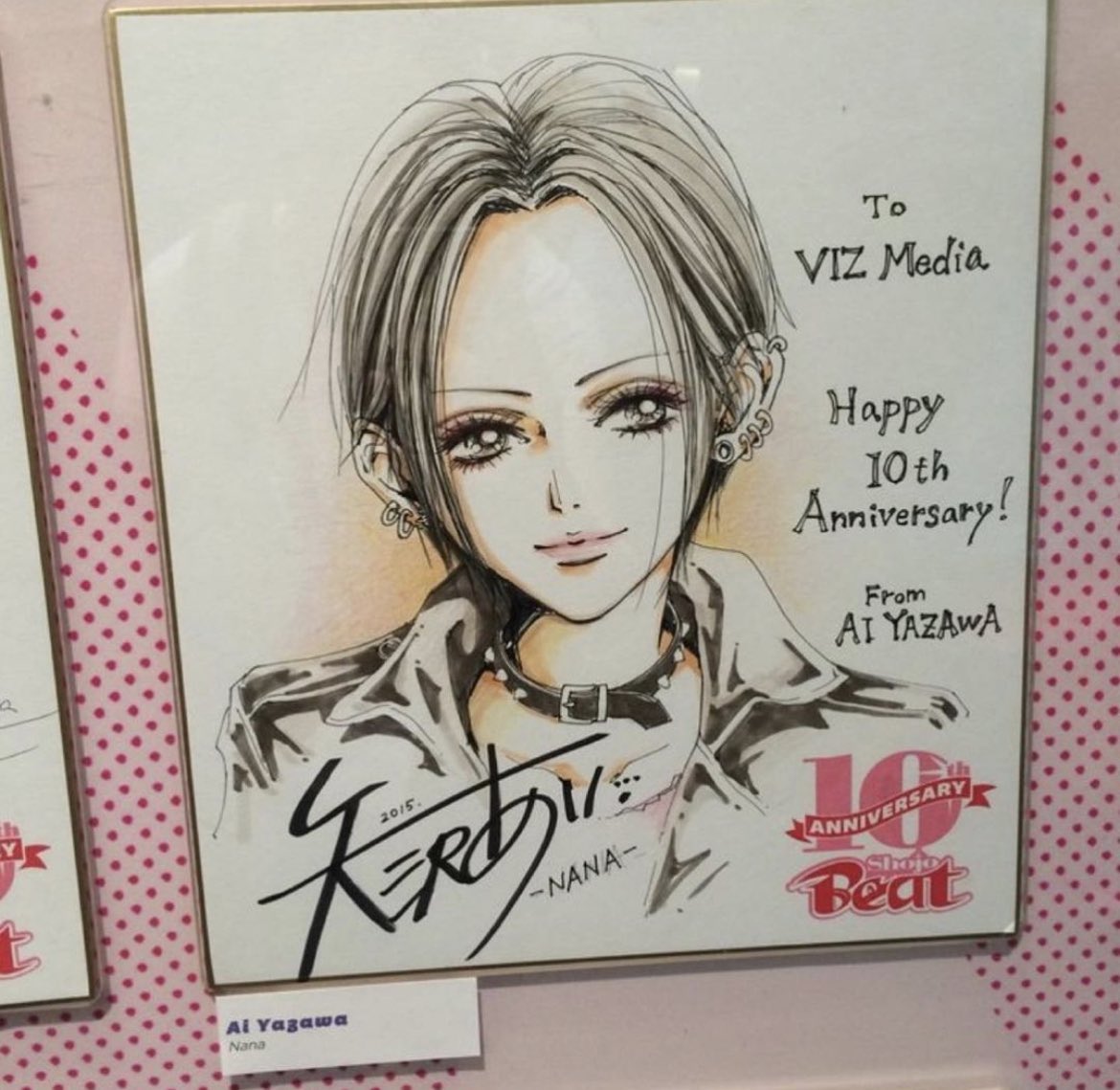 Ai Yazawa’s NANA sketch for Beat Magazine’s 10 year anniversary 💖