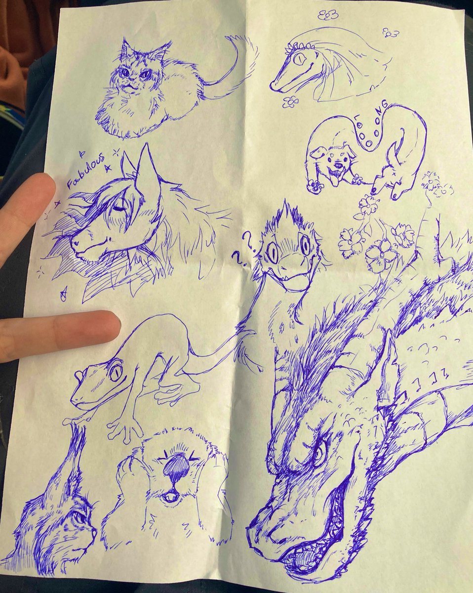 Pen doodles are my favorite at work