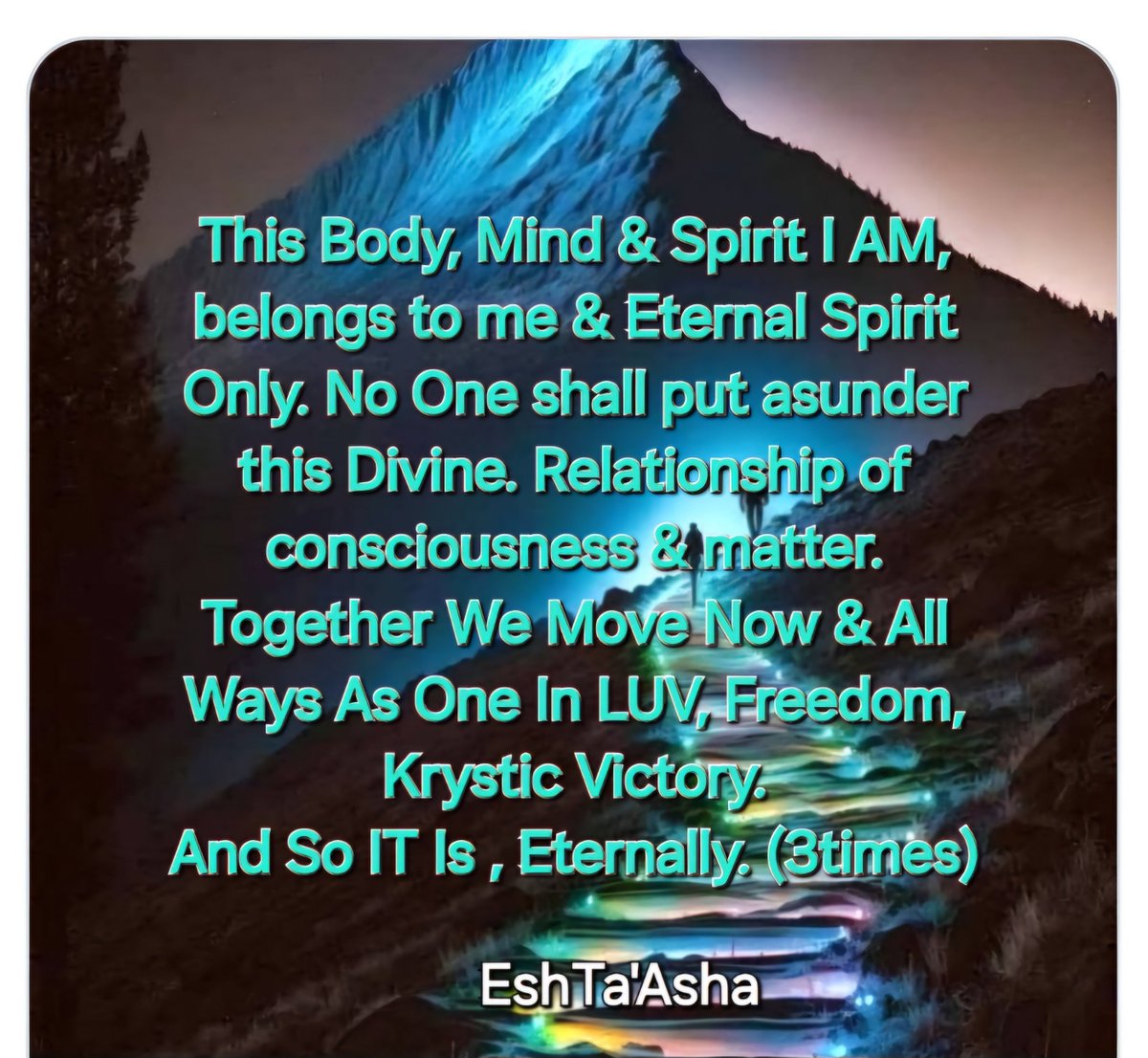 DivanaAyhea's tweet photo. @way2fast77 BroSTAR
[ #Truly #Time Of #Joy. Never Hapened on beluved Earth before. #Polarity can #stillbe sen #This #Too #Shall #Pass. Why did #anchoring of #KRH #take so #long? So #other time #matrices  #would #be #Claimed #Back #Into #Kryst #Alignment. #Control #grp of 480bil yr event bk.] https://t.co/Ag5SHXI6eY