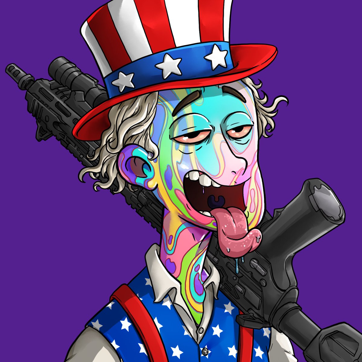 I just updated my NFT using traits.thc-labz.xyz <a href="/THC_Labz/">THC ᴸᵃᵇᶻ</a> Grabbed a beauty and with the 4th of July coming up this week had to go Patriotic!