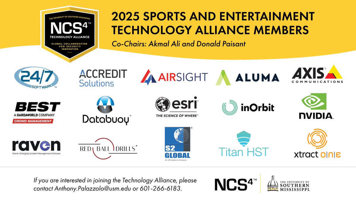 Today, the Sports and Entertainment Technology Alliance met with the National Advisory Board to discuss goals and priorities for 2025-2026.
Thank you to Co-Chairs Akmal Ali and Donald Paisant for your commitment to the Alliance and the efforts of NCS⁴.