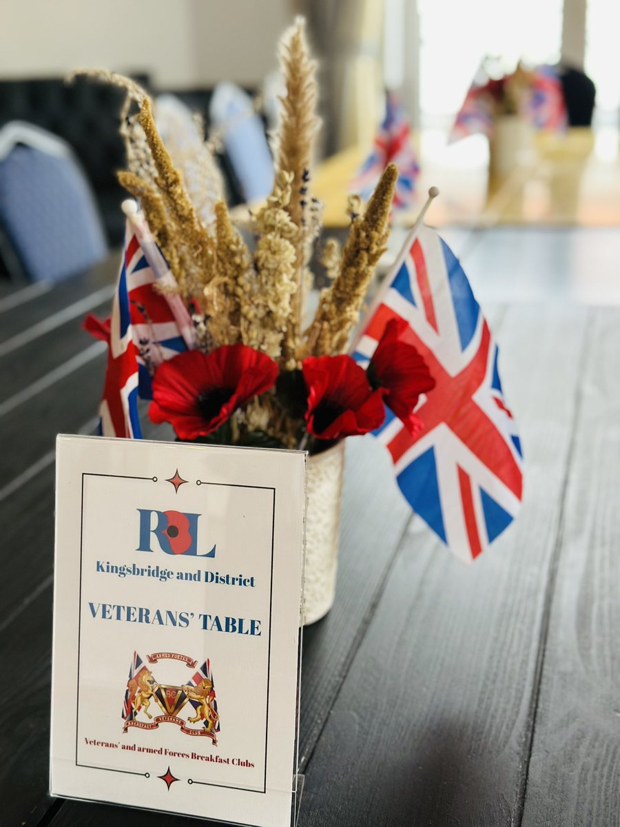 YankyGirltoo's tweet photo. #AFVBC First official breakfast in Kingsbridge at the #RBL Clubhouse. @sapperadam so glad you could come! https://t.co/hbuAt2xQh8