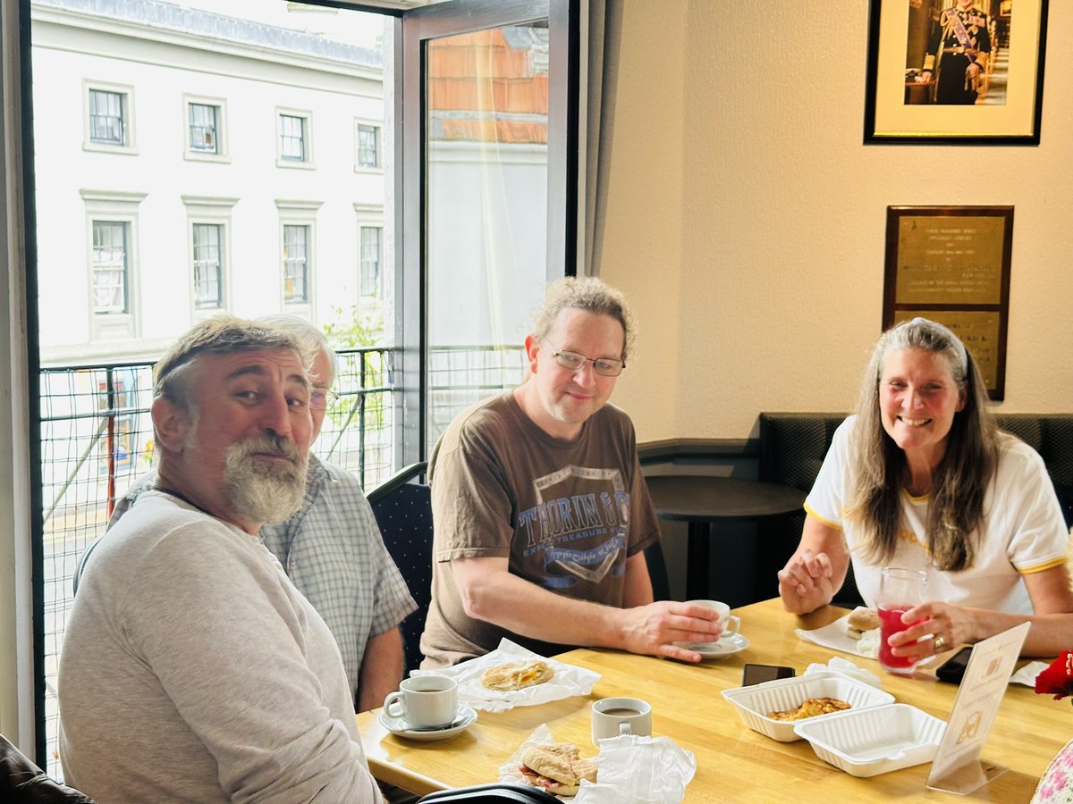 YankyGirltoo's tweet photo. #AFVBC First official breakfast in Kingsbridge at the #RBL Clubhouse. @sapperadam so glad you could come! https://t.co/hbuAt2xQh8