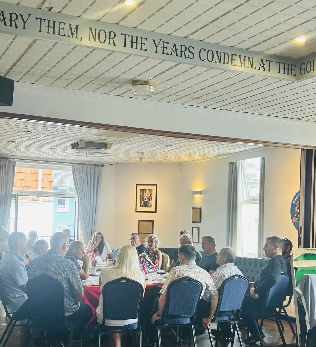 YankyGirltoo's tweet photo. #AFVBC First official breakfast in Kingsbridge at the #RBL Clubhouse. @sapperadam so glad you could come! https://t.co/hbuAt2xQh8