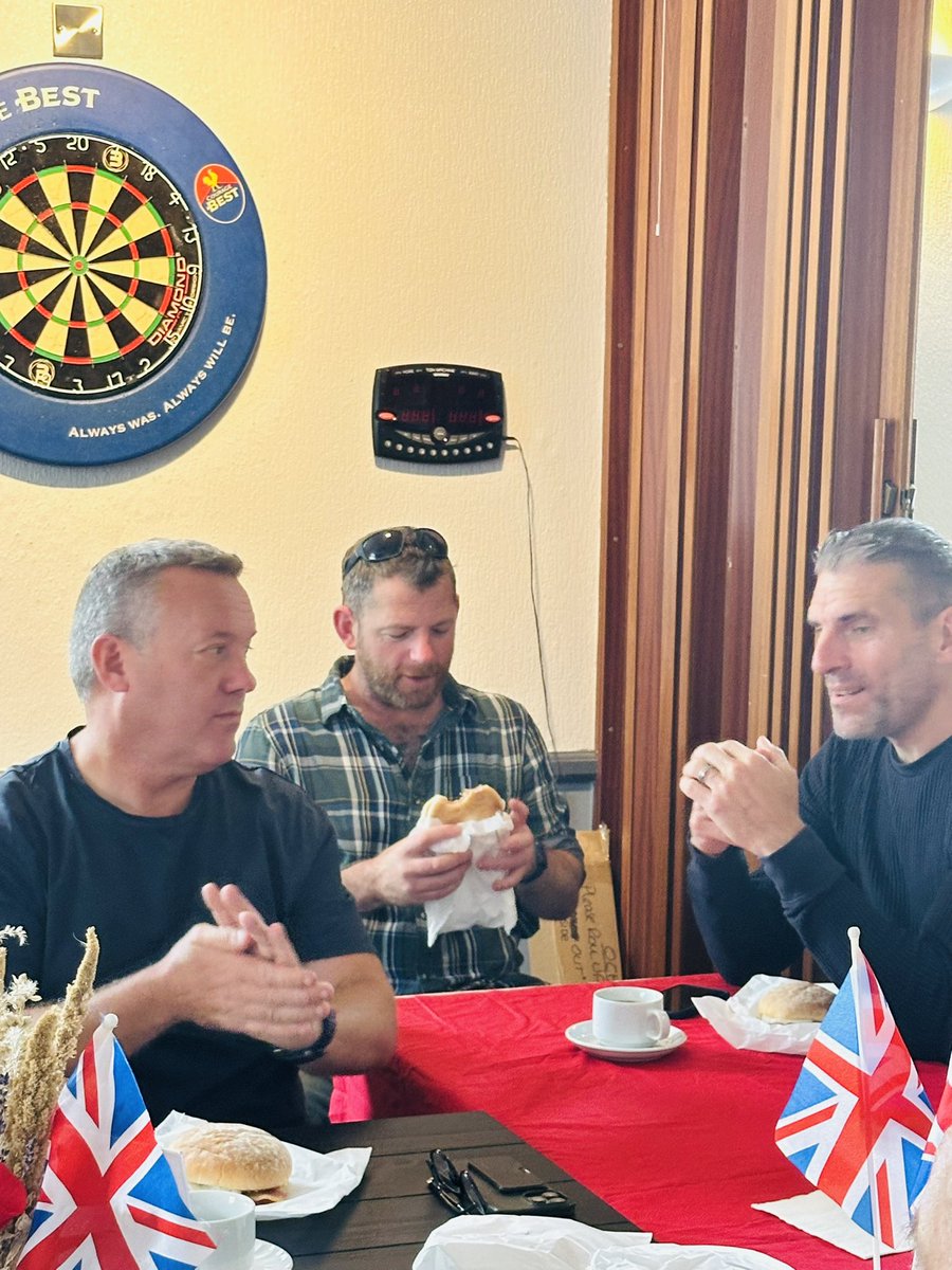 YankyGirltoo's tweet photo. #AFVBC First official breakfast in Kingsbridge at the #RBL Clubhouse. @sapperadam so glad you could come! https://t.co/hbuAt2xQh8
