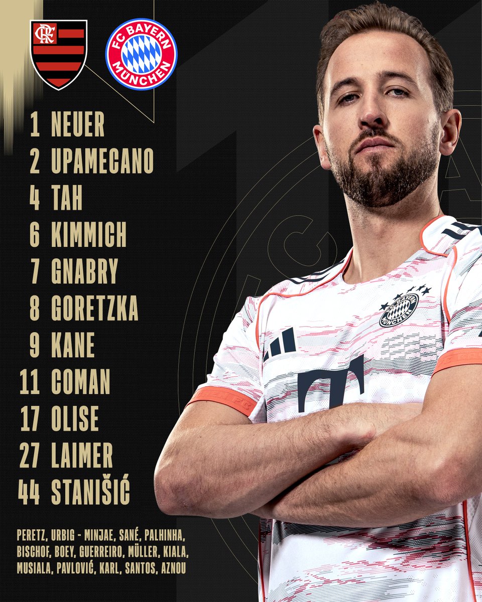 FCBayern's tweet photo. 🥁 𝗨𝗡𝗦𝗘𝗥 𝗧𝗘𝗔𝗠 𝘃𝘀. 𝗙𝗟𝗔𝗠𝗘𝗡𝗚𝗢 ❗

#FLAFCB #FIFACWC #packmas https://t.co/FpKHnjCZom