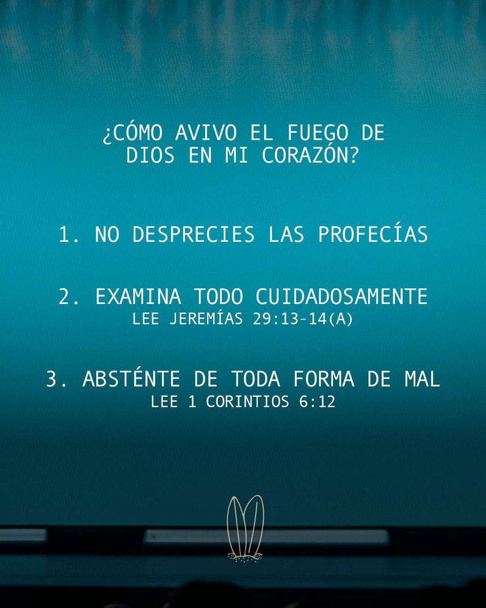Gracias, @JaredSpyker, por recordarnos con este gran mensaje que debemos avivar el fuego de Dios en nuestros corazones.
