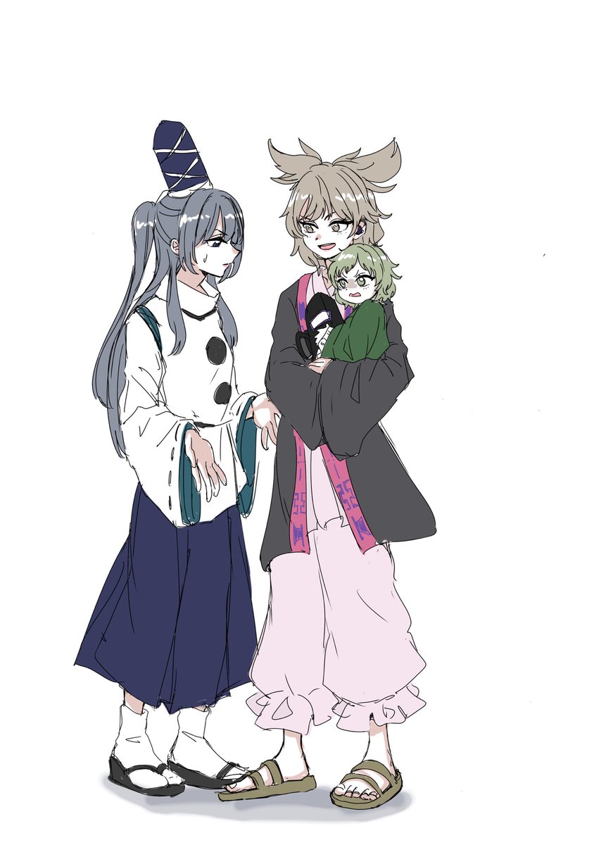 物部布都 ,蘇我屠自古(東方プロジェクト) ,豊聡耳神子 「」|真面目な学院生のイラスト