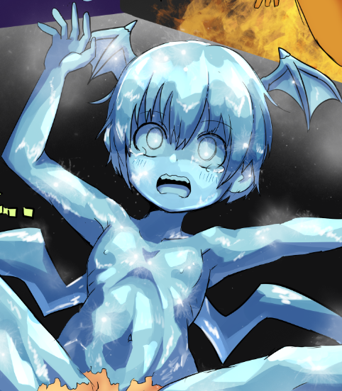 お尻以外が凍ったリリスちゃんを支援サイトにあげてきました 