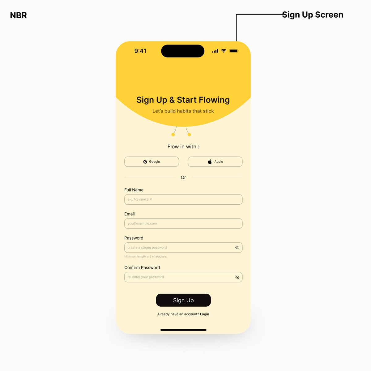NavamiBR's tweet image. Sign Up &amp;amp; Start Flowing!
Minimal UI
#ui #figma #signup