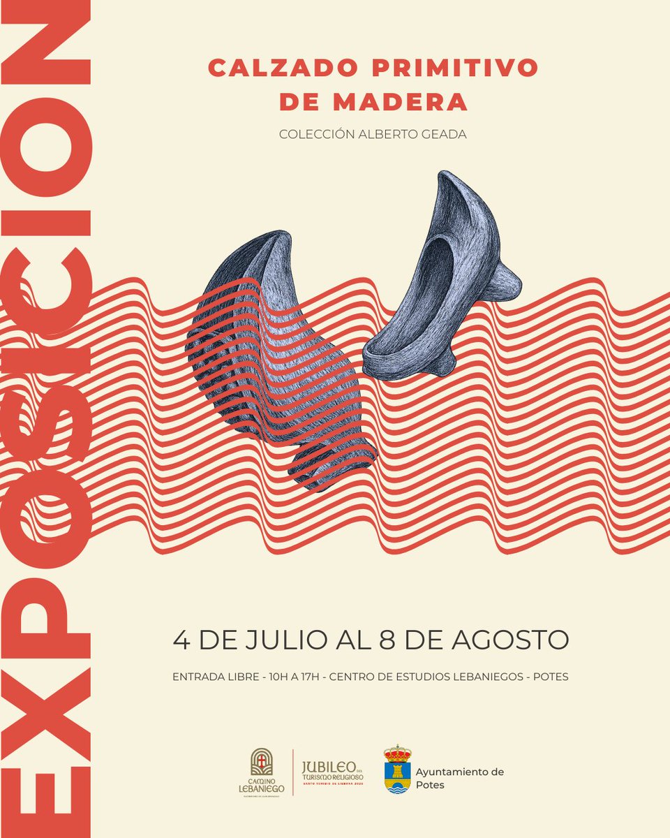 👣 Este viernes 4/7 a las 18h inauguramos en Potes la expo “Calzado primitivo” de Alberto Geada. Entrada libre.
👣 This Friday, July 4th at 6pm, opening of “Primitive Footwear” exhibition in Potes. Free entry.
#CaminoLebaniego #CulturaCantabria
