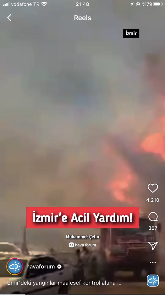 İzmir Cayır Cayır YANIYOOR