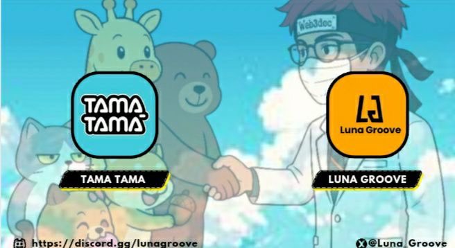 Excited to announce our collab with <a href="/tamatamaxyz_/">Tama Tama</a> 

We will be  giving away WL spots in our Discord to celebrate!

Join here: [discord.gg/lunagroove]

Tama Tama is a fun and chaotic IP project living on the Aptos chain. It features five super cute characters.