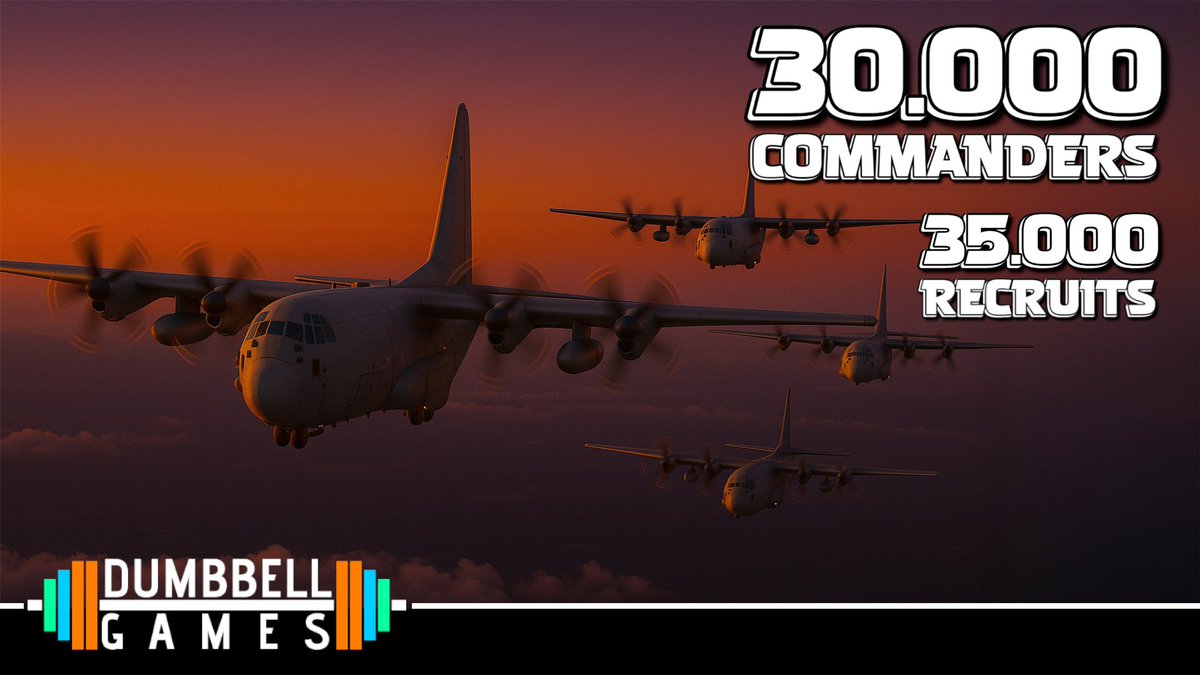 DumbbellGames's tweet photo. 30,000 Commanders raising hell in Metal Thunder, with 35,000 more waiting to join the fight! 

What started as a “what if” turned into a dream community. Thank you all so much.

See you in the skies Commanders! ⚡️ https://t.co/DjFLUePZEo