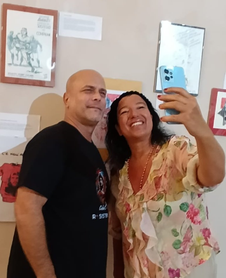 Hoy fuimos entrevistados por las periodistas italianas Erminia Pellecchia,  del periodico "IL MATTINO", Annalisa Capaldo, de  "Agrotoday", y 
 Annamaria Umbrello,  directora de la revista de la Asociación Nacional de Amistad Italia-Cuba "IL MONCADA" #Cuba #CDRCuba #TumbaElBloqueo