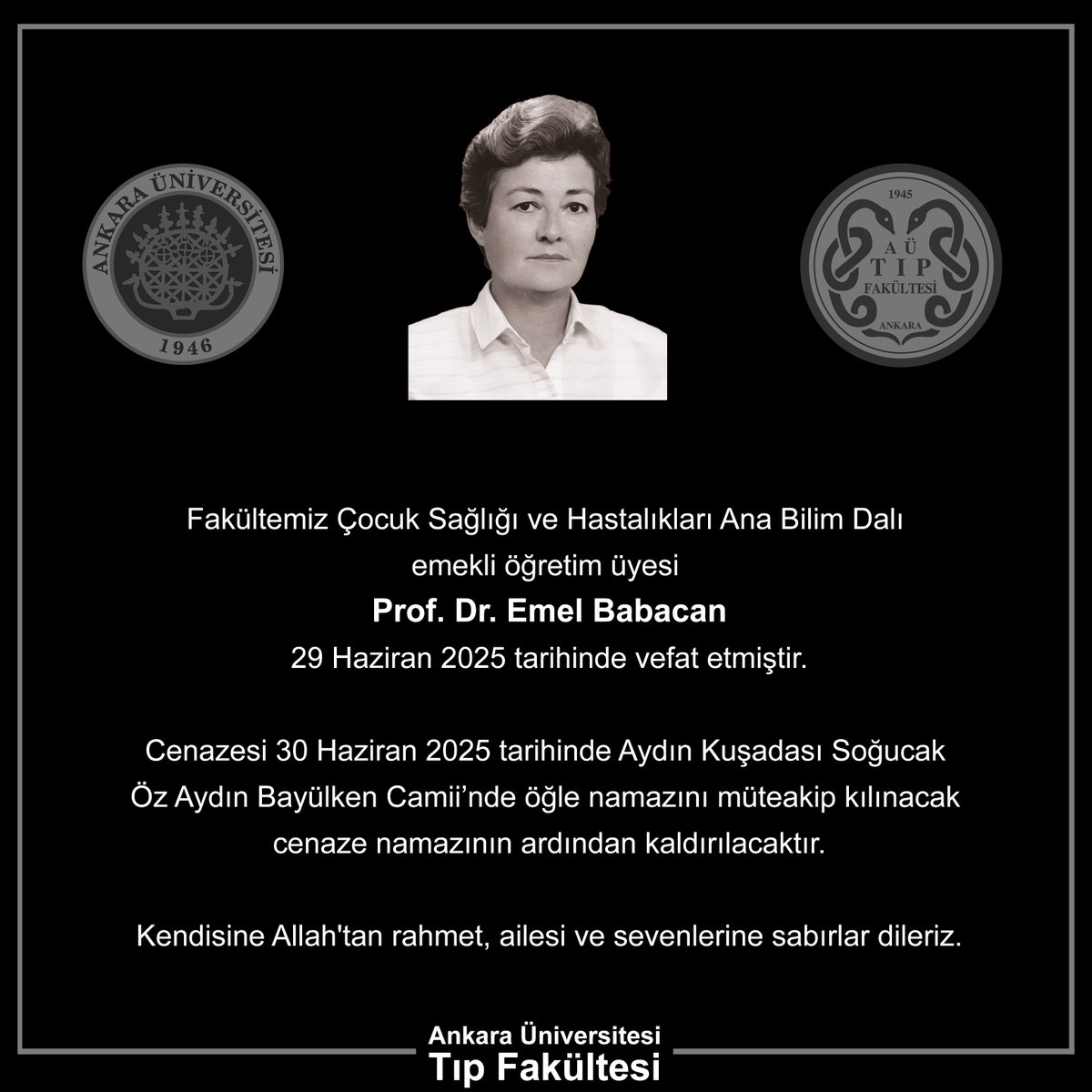 Ankara Üniversitesi Tıp Fakültesi (@ankaratip1945) on Twitter photo 