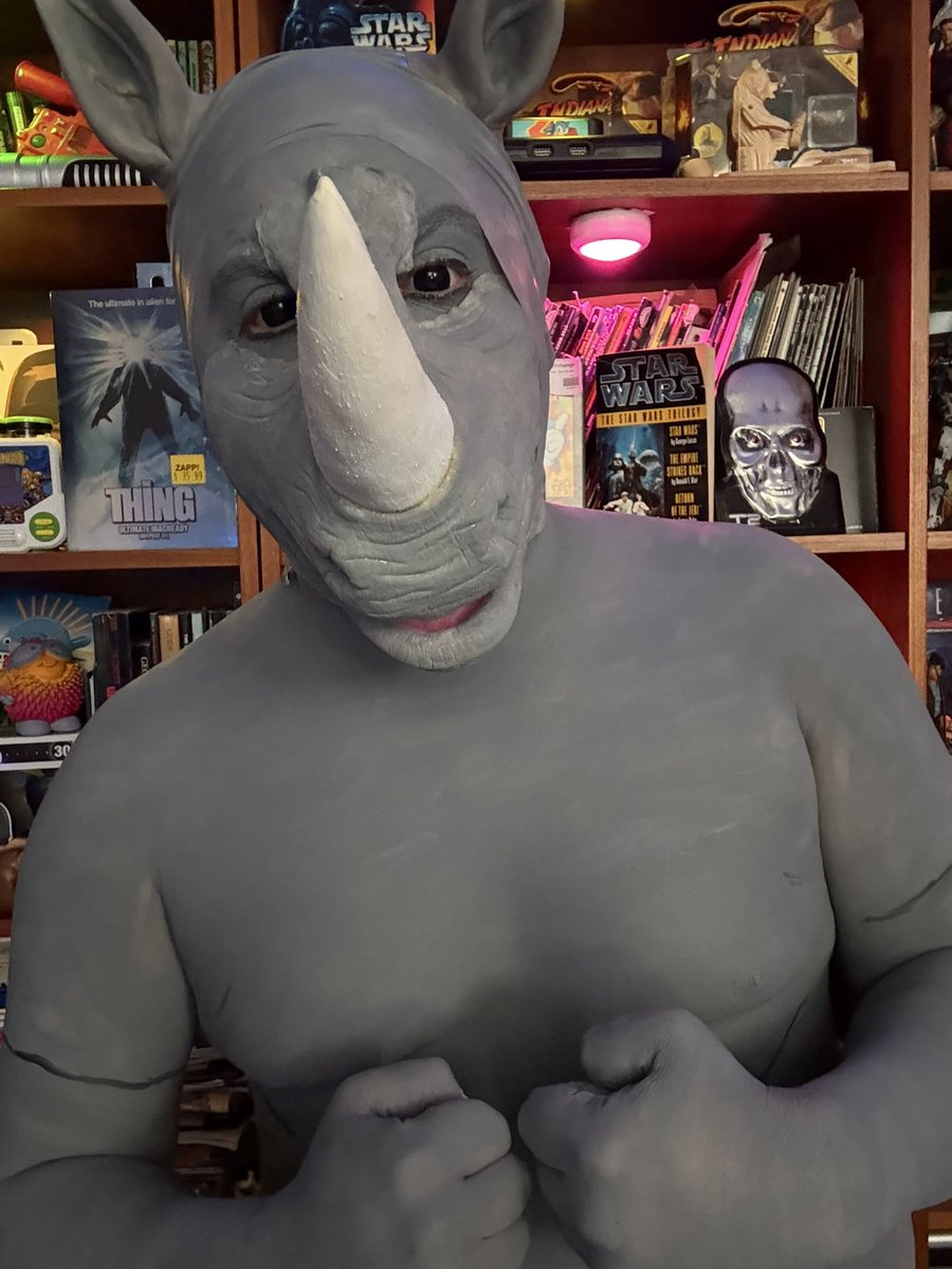 I had a great time doing this cosplay of a  rhino. I think he really turned out awesome. This rhino came to life thanks to <a href="/NorthFurFX/">NorthFur FX</a> awesome rhino prosthetic muzzle! I hope you guys enjoy! #rhino #northfurfx #makeup #bodypaint #bodypainting