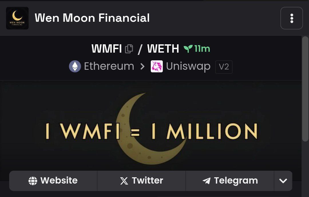 WenMoon_Erc20's tweet photo. Dexscreener Updated ✔️ 

https://t.co/G4iwK6J8Gj https://t.co/R7PgcJO2Ra