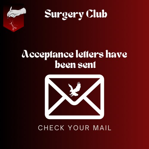 Surgical_ISNC's tweet photo. 🎉 The wait is over!
1st batch Acceptance letters have been sent to our newest Falcons 🦅 
welcome to the Surgery Club! Your journey is just beginning.

#SurgeryClub #FutureSurgeons #NewFalcons https://t.co/48eFdRoit6