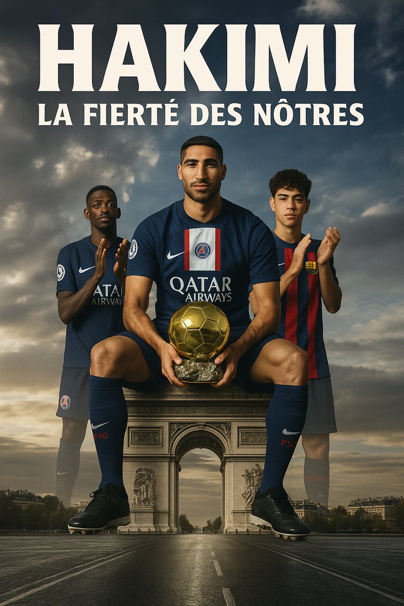 La fierté des nôtres. 

P🗼RIS x 🇲🇦 

#HakimiBallondOr
