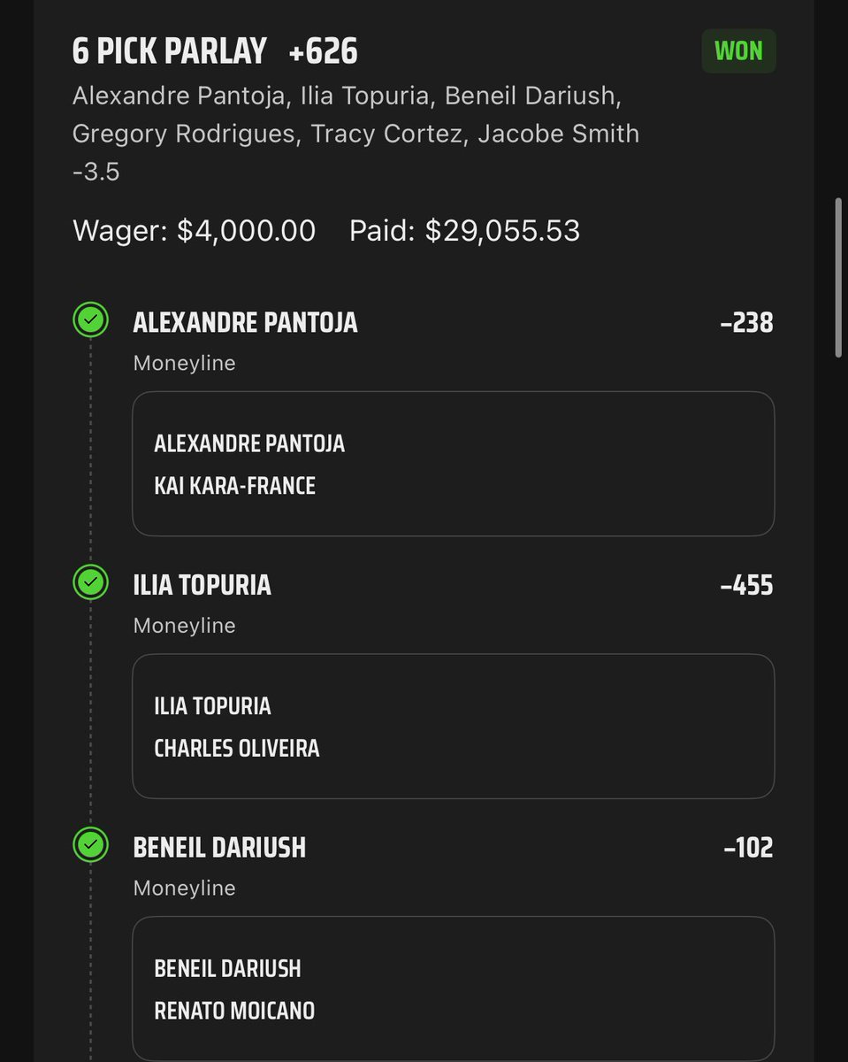 SBEcody's tweet image. Have to victory lap the $59,000 day yesterday. By far my best single day sports betting. (Started with 22k so about 37k profit) Let’s go!!! #CircleBack #UFC317 #SportsBetting