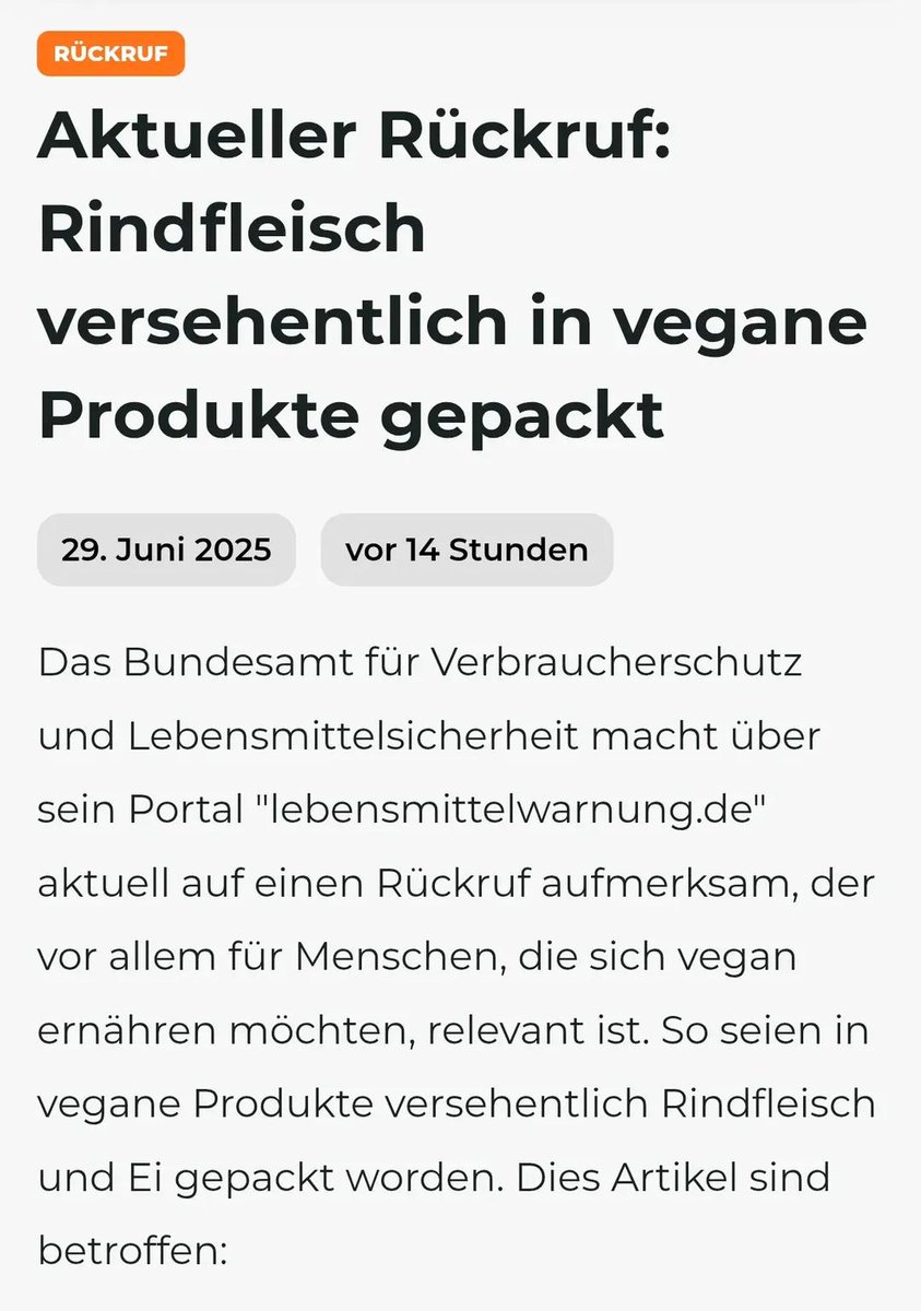 Stell dir vor du bist hochallergisch, religiös oder vegan und isst was von Naturgut.

Wie kann man sich eine Produktion vorstellen, wo einfach Mal Fleisch und Eier mitverarbeitet werden? Brauchen wir nicht.