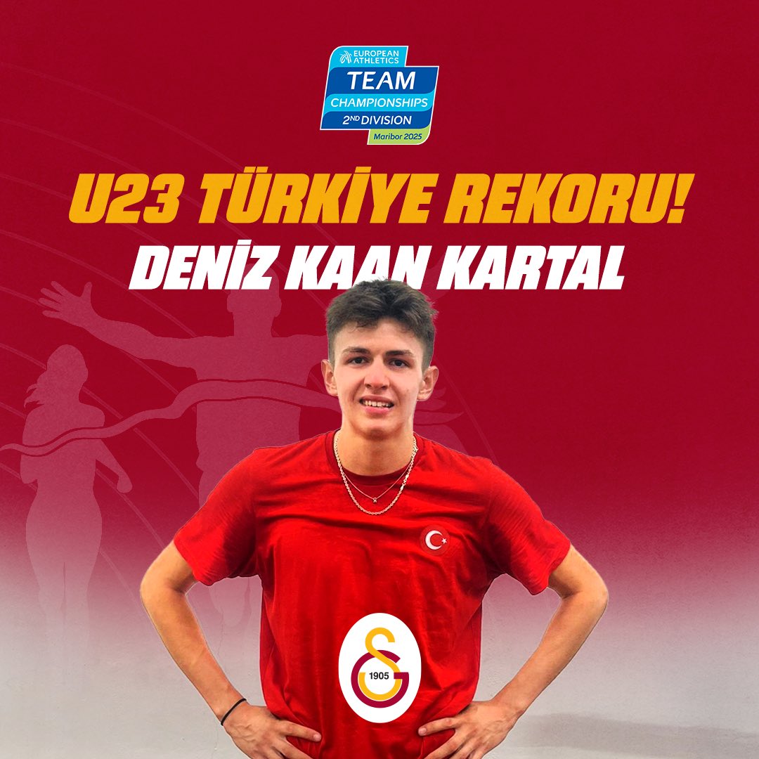 Deniz Kaan Kartal’dan U23 Türkiye Rekoru! 👏🙌

🔗 galatasaray.org/haber/amator-s…