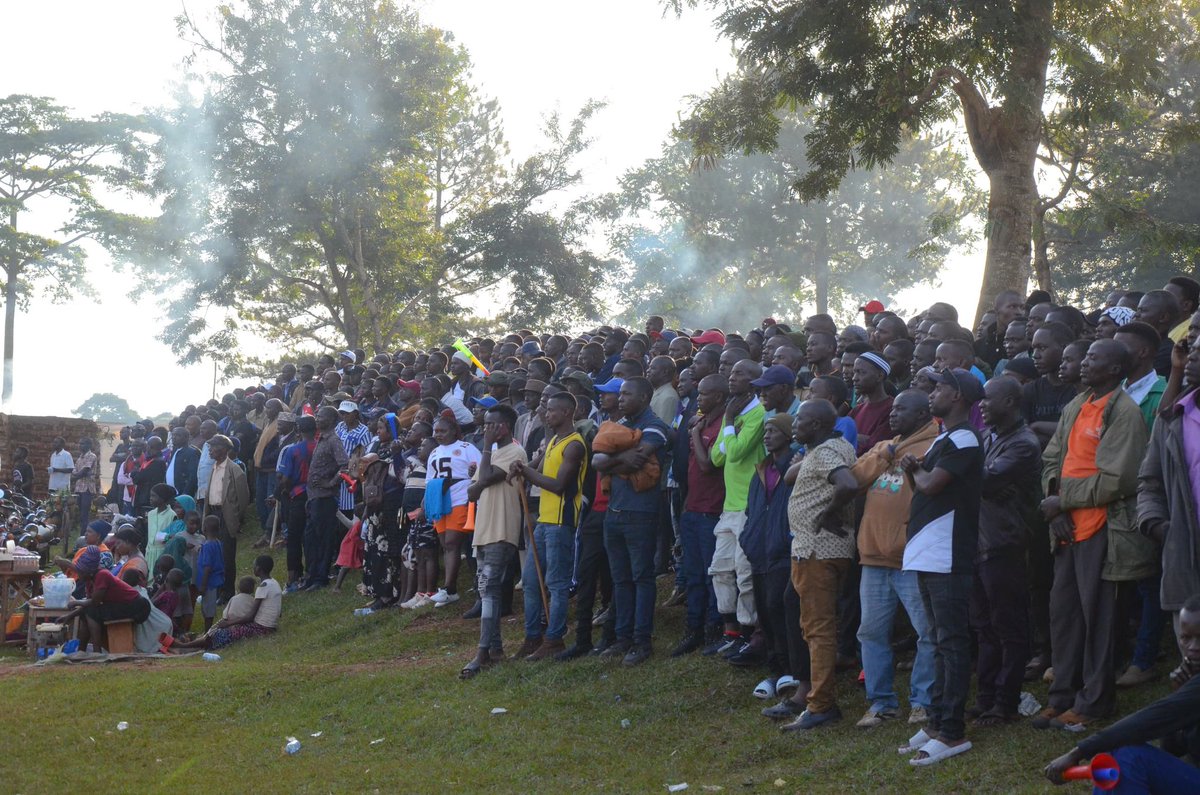 Mawokota fans boda boda parked at buwama ssaza grounds during Buwekuula game ugandans love their beautiful game 😍😍