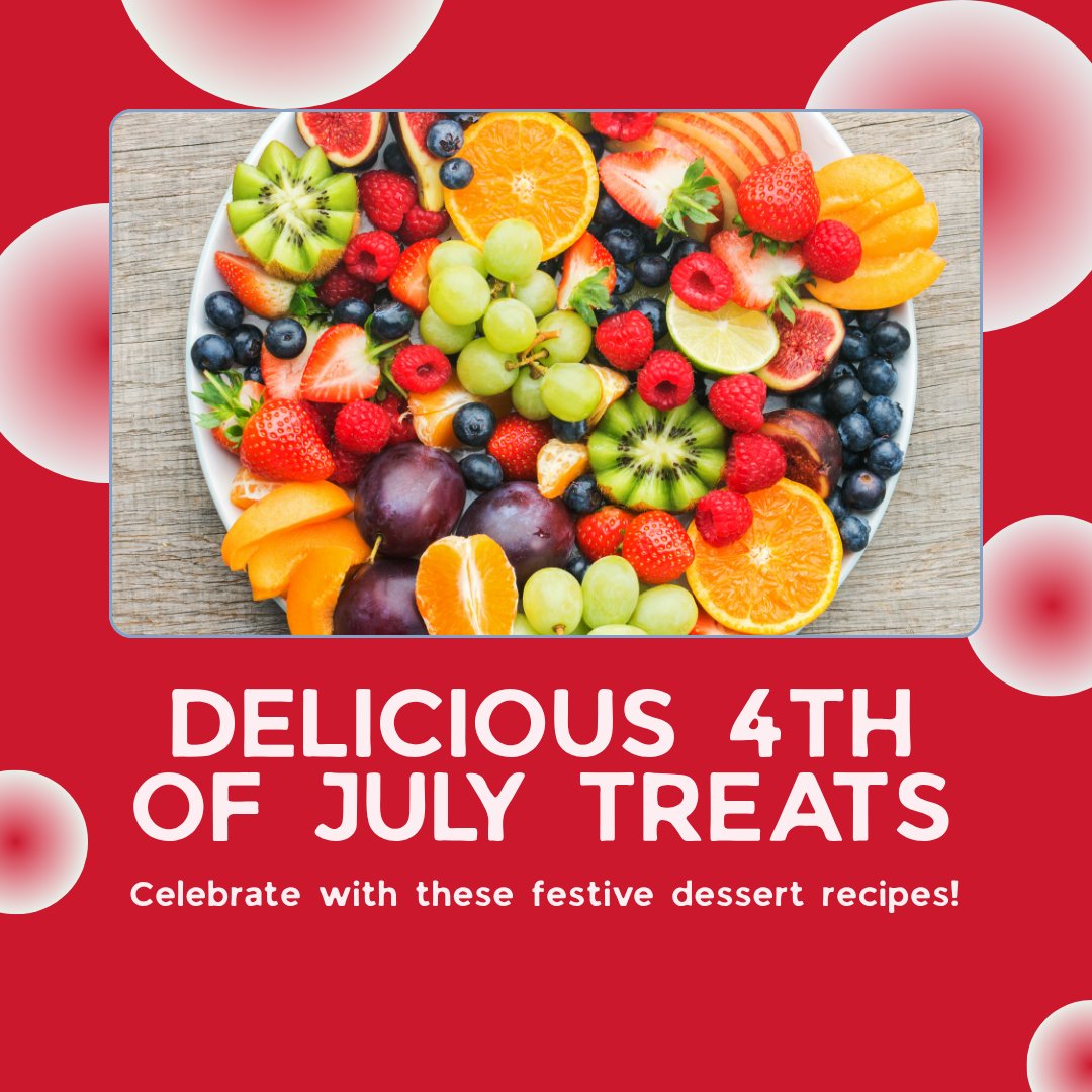 The 4th of July is right around the corner! Need some easy recipe ideas? We've got you covered. Check it out: bit.ly/4kVzB3B 
#FourthOfJuly #EasyRecipes #SummerRecipes