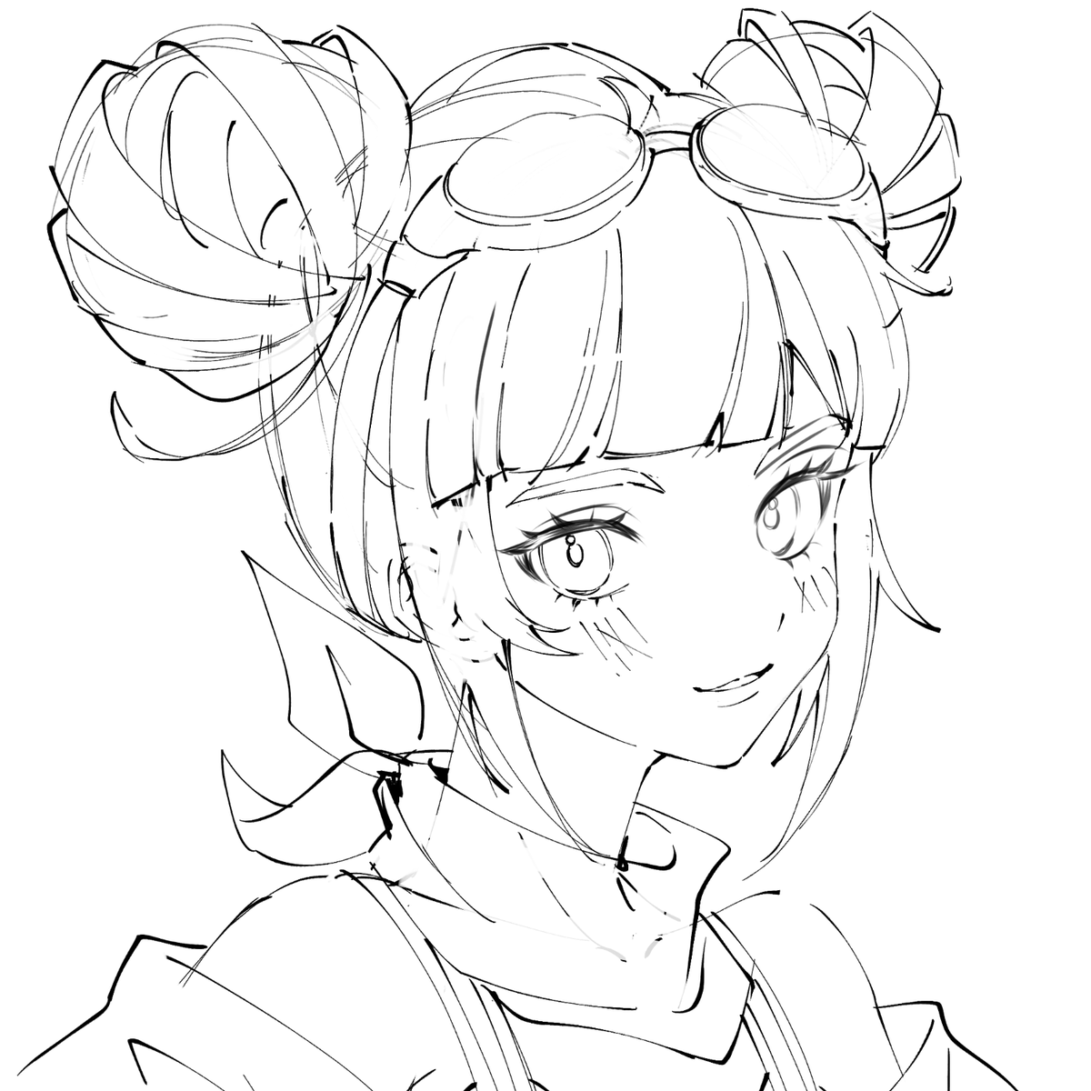 Sketch, Lineart and Final
Icon comm 