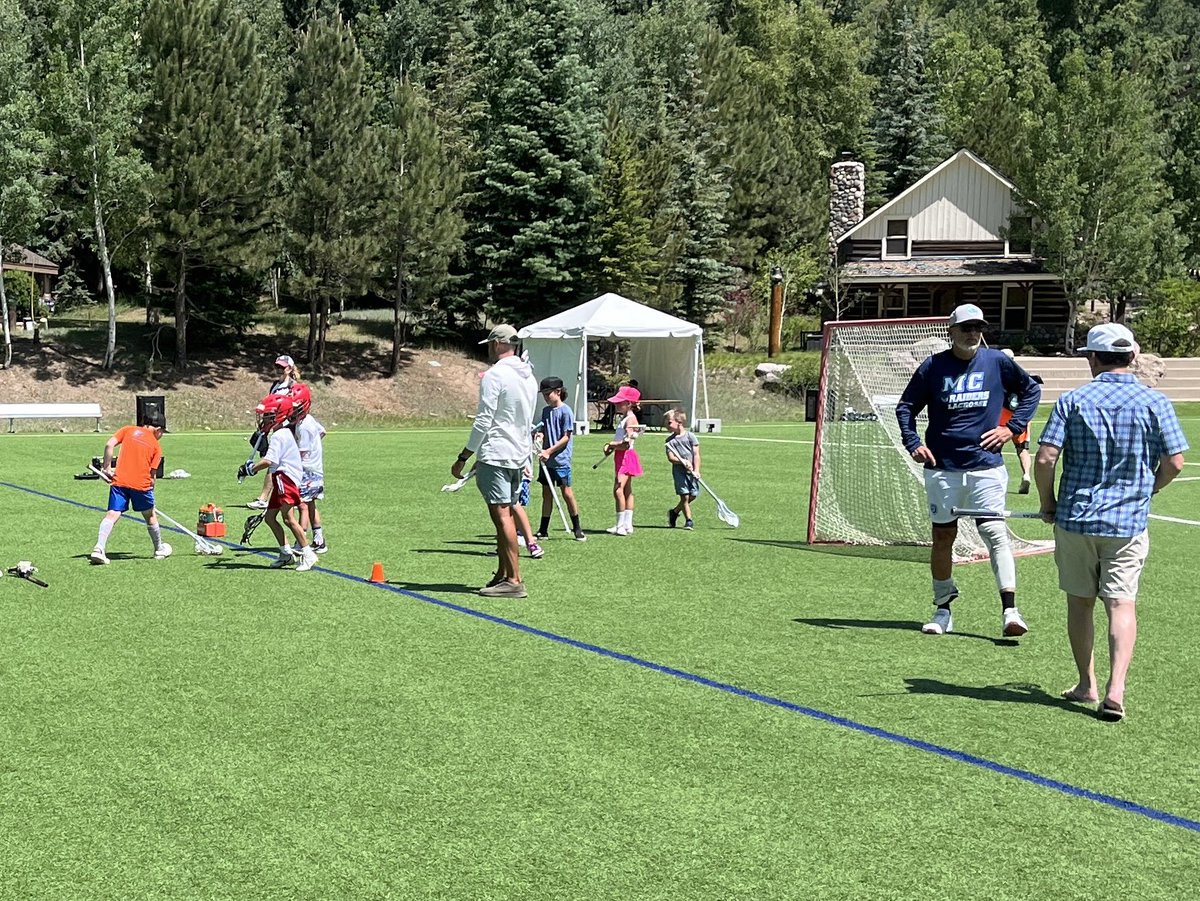 mattkinnear's tweet image. Awesome Day 2 at @VailLacrosse. And they are paying it forward with a free youth clinic.