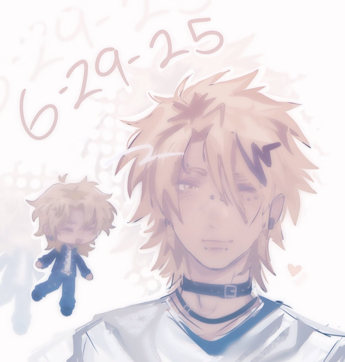 archnphobcspidr's tweet image. lost my apple pencil so here&apos;s a shitty doodle 💔💔HAPPY DENKI DAY