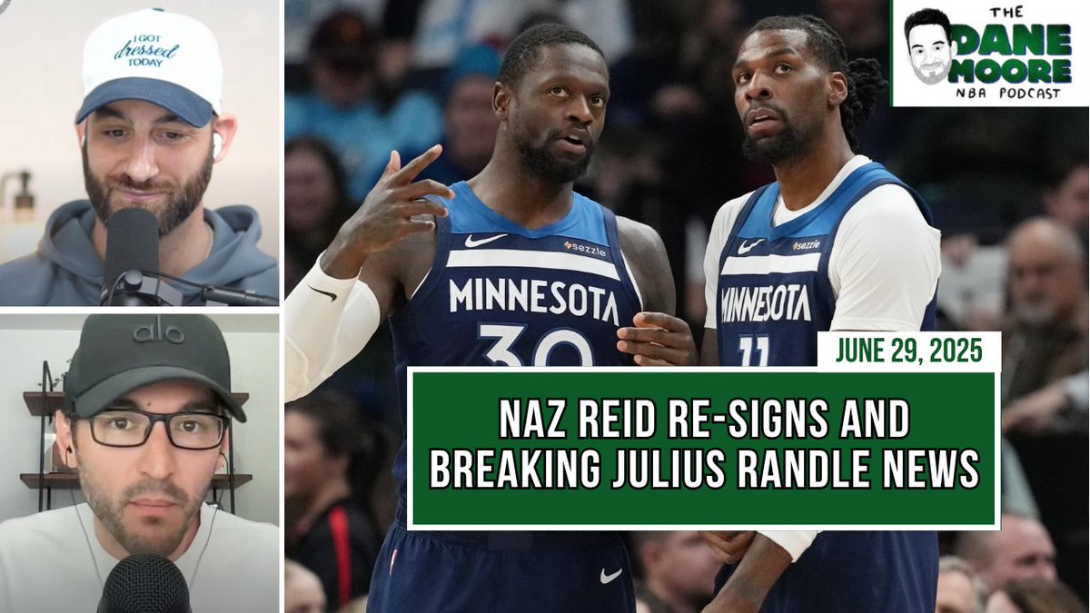 Today's show w/ <a href="/KyleTheige/">Kyle Theige</a> 

- Naz Reid Re-signs for 5-$125M (2:00)
- The Wolves trade back in the 2nd round, land Rocco Zikarsky (25:00)
- Looking forward to Dillingham and Beringer at Summer League (48:00)
- The Julius Randle news breaks mid-episode (1:08:00)

YouTube: