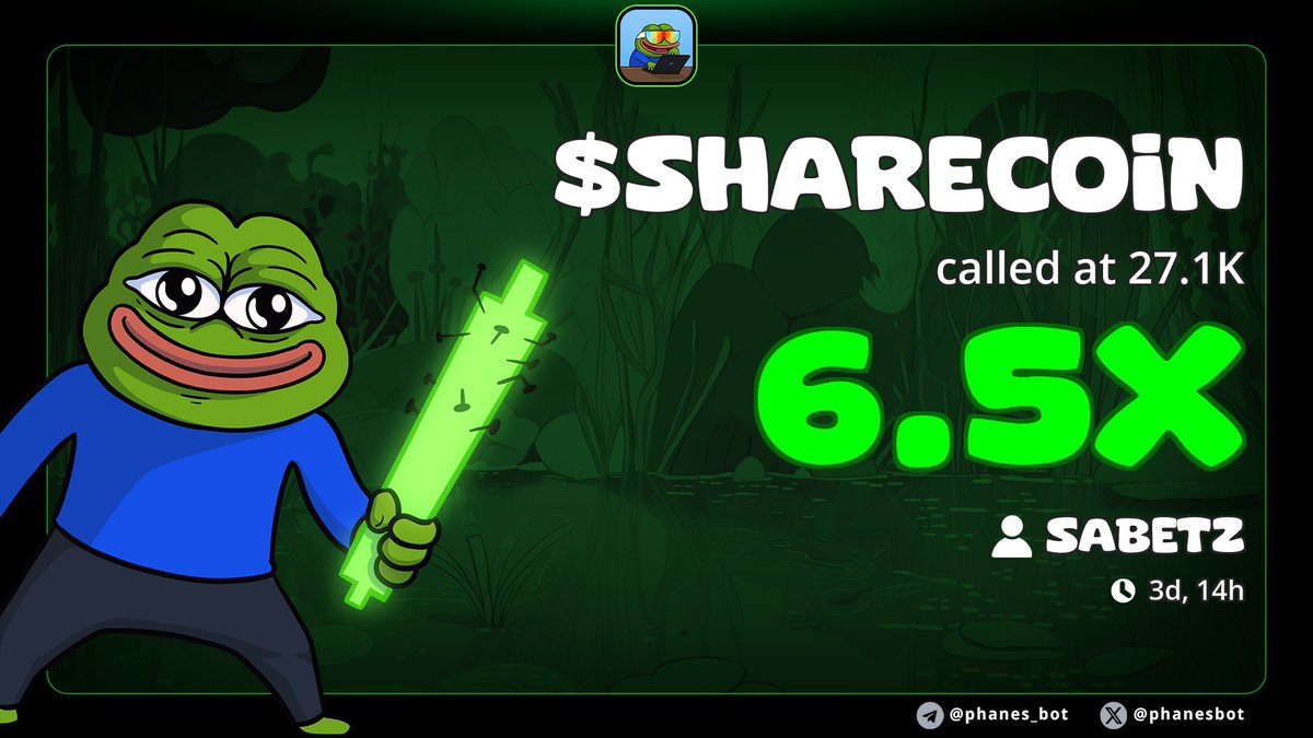 Just a few of my calls from last week,
markets are hot and we’ve been printing.

$firsthouse    10k-200k 
$flex                 6k-60k
$alt                   29k-230k
$sharecoin    27k-176k

t.me/sabetzzlab