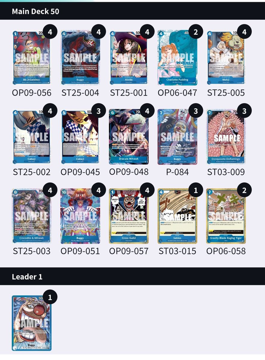 Trec_TCG's tweet image. Toulouse 
R1 : Up Luffy ✅
R2 : Zoro&amp;amp;Sanji ✅
R3 : Belo Betty ✅
R4 : Shanks ❌
R5 : Belo Betty ✅
R6 : Bonney ✅
R7 : GY Law ✅
R8 : Belo Betty ✅
R9 : GY Law ✅ @AstonsansleG 

Top32 : Teach ✅✅
Top16 : GP Luffy ❌✅✅
Top8 : Belo Betty ✅✅
Top4 : GY Law ✅❌❌ @AstonsansleG