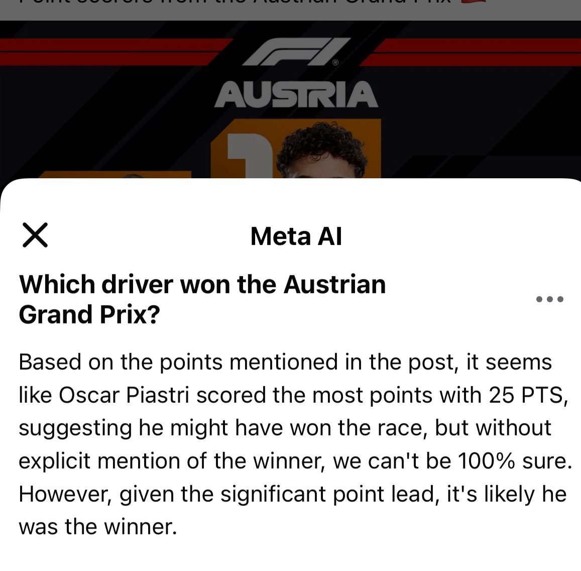 john_actuary's tweet image. Facebook’s AI tool (which seems totally unnecessary anyway) managing to get the simplest of questions that it asks itself wrong…