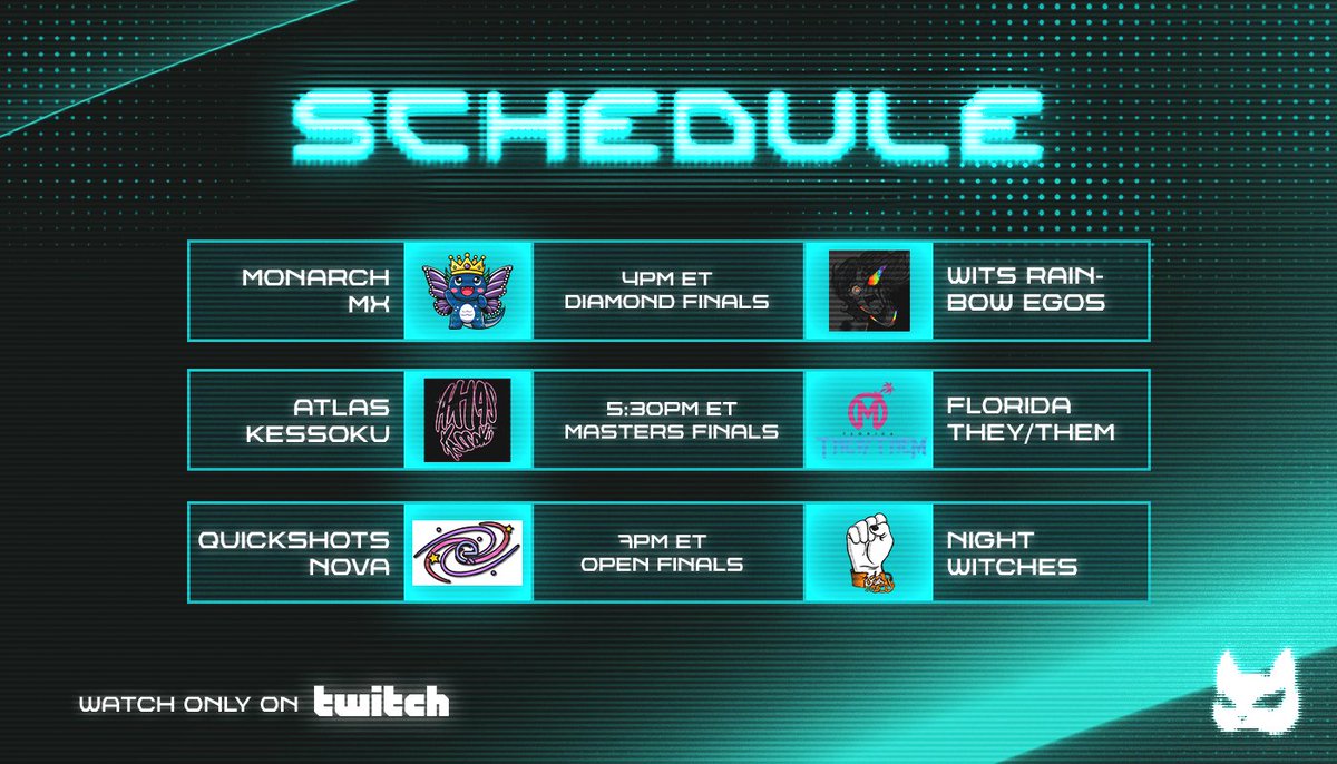 KunoichiCGL's tweet image. 🚨 GRAND FINALS DAY SCHEDULE 🚨

#KunoichiKarnival