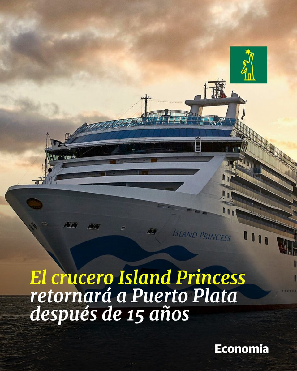 DiarioLibre's tweet photo. 💰| #EconomíaDL |En julio se espera la llegada de 26 buques a los puertos dominicanos, siendo la terminal Amber Cove la más concurrida con 13 programados
🔗https://t.co/z0HUNAgAUK
#DiarioLibre #Noticias #IslandPrincess #PuertoPlata #TurismoDeCruceros #RD #AmberCove https://t.co/hQxp7zaGnE