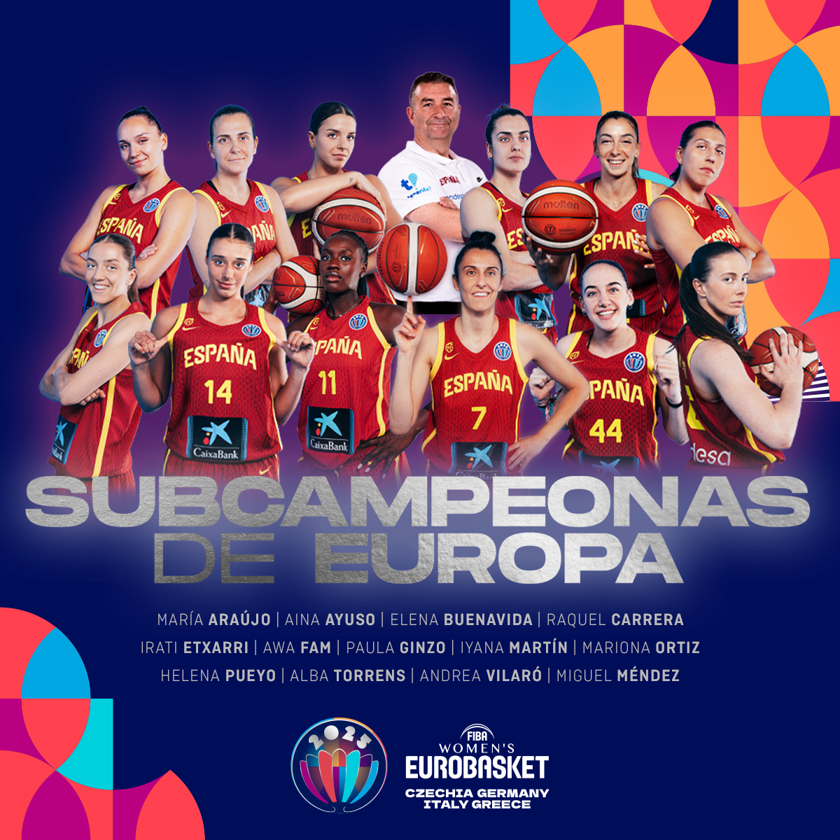 Subcampeonas de Europa 🥈

#EuroBasketWomen