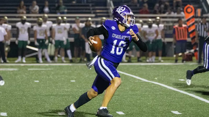 Michigan Panthers Dude (@mipanthersdude) on Twitter photo Players To Watch; QB Christian Arrambide (<a href="/c_arrambide1223/">Christian Arrambide</a>), Kentucky Wesleyan
The Podyum College All-Star Bowl MVP spent three seasons as the Panthers' starting QB, tagging on 5,856 total yards and 54 total TDs, showing off an impressive display with his arms and legs. Players To Watch; QB Christian Arrambide (<a href="/c_arrambide1223/">Christian Arrambide</a>), Kentucky Wesleyan
The Podyum College All-Star Bowl MVP spent three seasons as the Panthers' starting QB, tagging on 5,856 total yards and 54 total TDs, showing off an impressive display with his arms and legs.