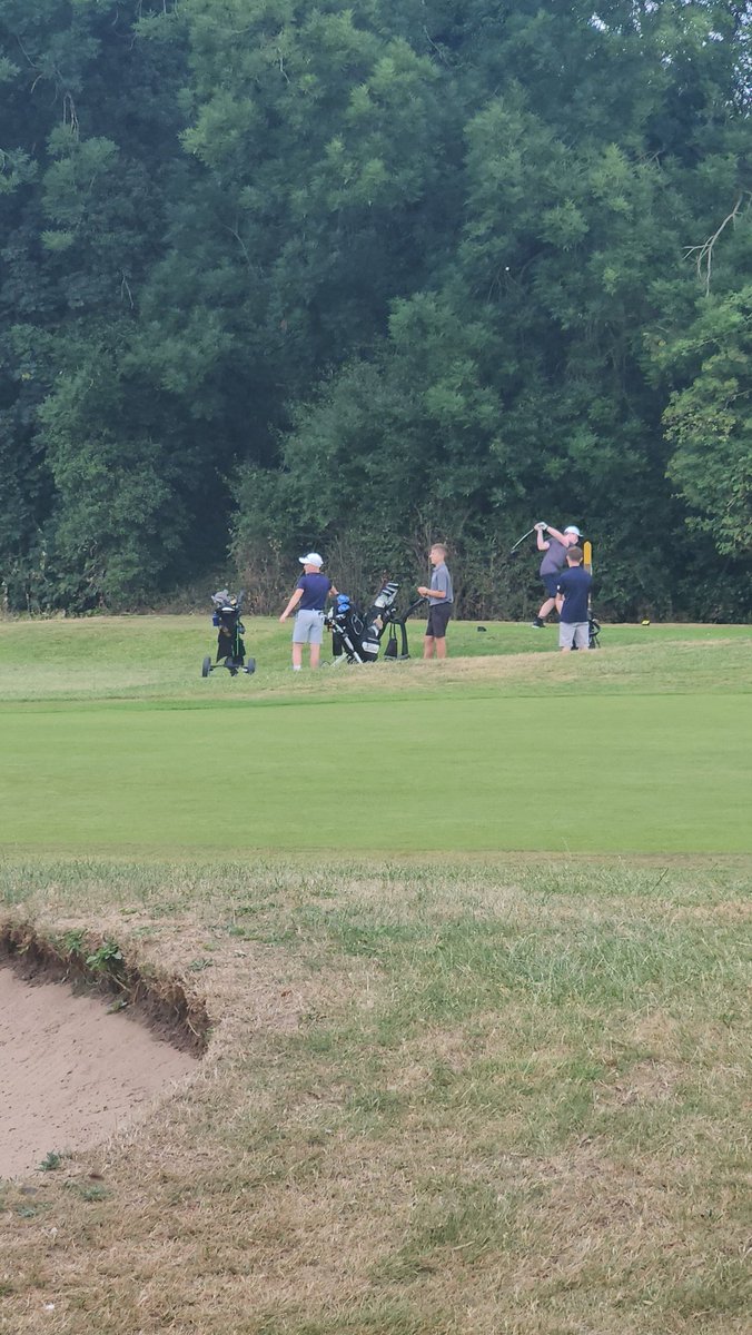 HaydenWhitehead's tweet photo. George played his first official pairs competition today - and they absolutely smashed it! Playing better ball pairs they shot an incredible 47 to win! Presentation on Saturday. 👏👏👏 https://t.co/Mn79TJCuwl
